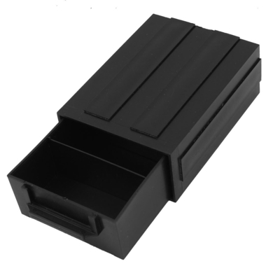 Caja componente anti plástica negra del cajón del ESD IC de los parásitos atmosféricos