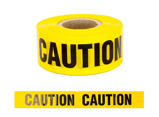 Cintas de advertencia adhesivas antiestáticas ESD PVC / PE con color amarillo y pintura negra