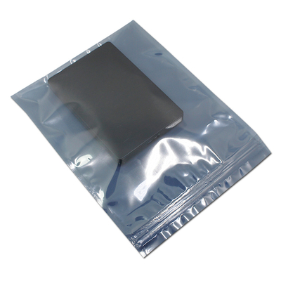 La cerradura ESD transparente de la cremallera metalizó el bolso que protegía estático para el embalaje componente