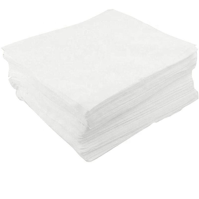 Papel desechable de cuarto limpio blanco, limpiador de limpieza, espunlace no tejido 300 pcs/paquete 6*6 pulgadas