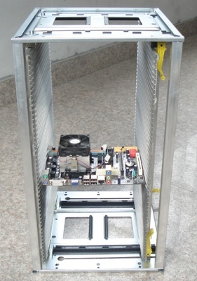 Plastico o metal para el almacenamiento de circuitos impresos regulable ESD SMT Rack ligero, duradero