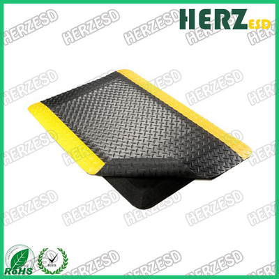 3 capas de alfombra de caucho anti fatiga amarillo negro alfombra anti fatiga antideslizante