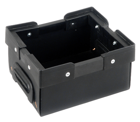 caja de plástico corrugado de tamaño personalizado ESD PP plegable caja de almacenamiento corrugado antistático
