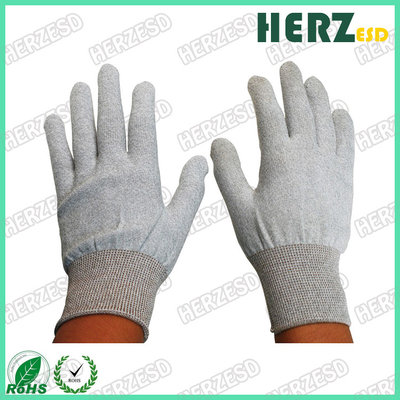 Guantes conductores de la fibra de carbono del ESD de los guantes antiestáticos industriales del trabajo
