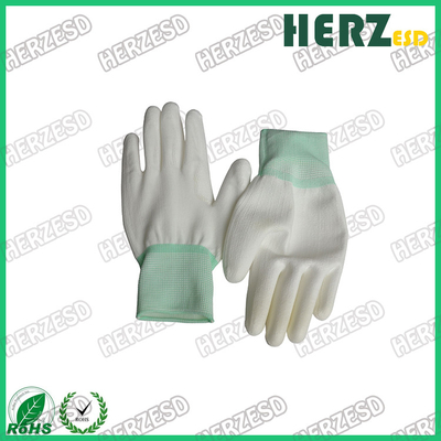 Los guantes de nylon de la mano del ESD del guante del ESD emergen la resistencia el 1x106-8/Cm para manejar componentes electrónicos