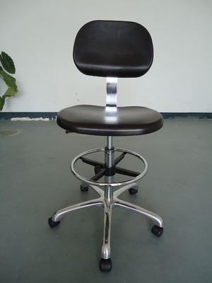 La PU industrial ajustable de la silla del ESD del taller hace espuma silla del trabajador del ESD con los apoyabrazos