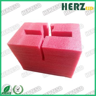 Espuma estática anti rosada material de EPE, densidad rosada 20kg/M3 de la espuma del ESD para el aislamiento termal
