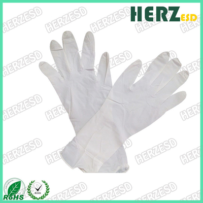 Los guantes antis impermeables de la mano del ESD del aceite, polvo de los guantes del examen del nitrilo liberan estirable