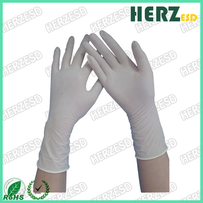 Los guantes antis impermeables de la mano del ESD del aceite, polvo de los guantes del examen del nitrilo liberan estirable