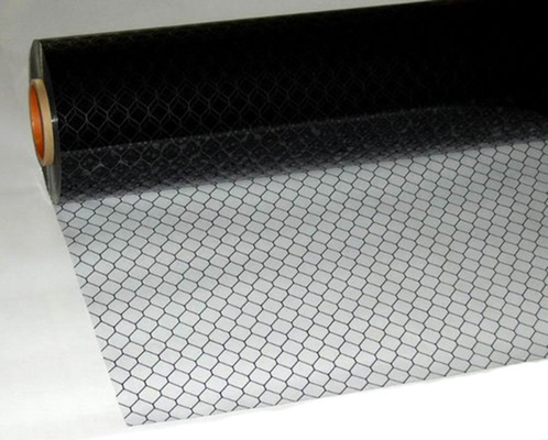 Cuarto limpio ESD Cortina de PVC Transparente / Cuadrícula Negra Cortina antistática