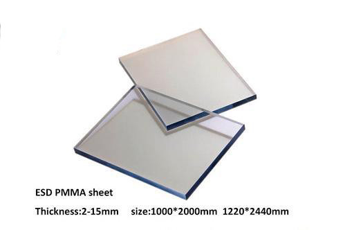 hoja estática anti óptica del policarbonato de 0.8m m PMMA ESD