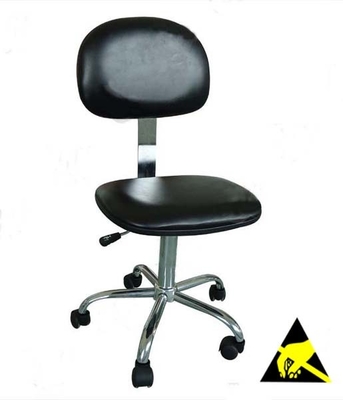 silla de cuero de la seguridad de la PU ESD del taller del radio EPA de 260m m