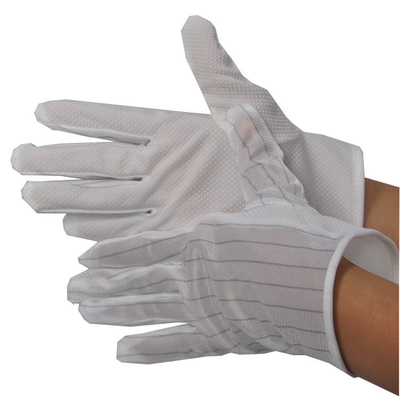 El PVC sudado ESD de la absorbencia punteó guantes estáticos antis de la mano