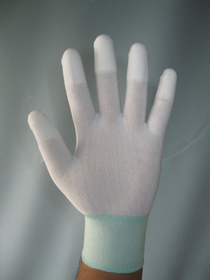 el finger de nylon de la palma del ohmio 10e9 cubrió guantes estáticos antis de la mano del ESD