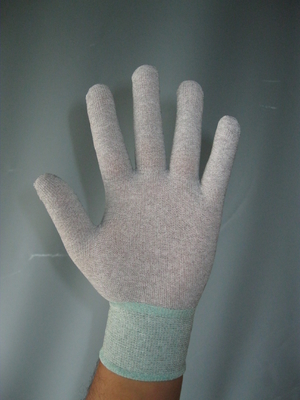 el finger de nylon de la palma del ohmio 10e9 cubrió guantes estáticos antis de la mano del ESD