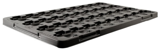 Envases de placas de ampollas de plástico negro para PCB