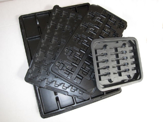 Envases de placas de ampollas de plástico negro para PCB