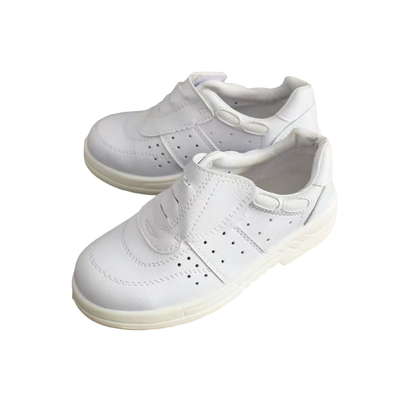 Zapatos de seguridad antistáticos de cuero de PU Antiderrapante Zapatos de baño limpio