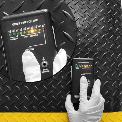 Rubro ESD amarillo y negro con PVC / espuma EPDM / material de caucho