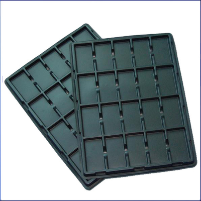 Envases de placas de ampollas de plástico negro para PCB