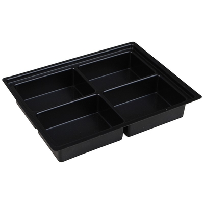 Envases de placas de ampollas de plástico negro para PCB