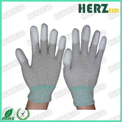 ESD fibras de carbono Guantes PU Palm Fit Guantes de seguridad Guantes de trabajo