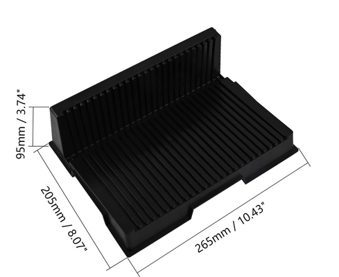 ESD Antistático Tipo L de la parte superior del PCB de almacenamiento Circulación de la plataforma de distribución de la ESD bandeja de la placa de almacenamiento de la plataforma de la ESD