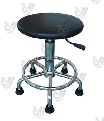 Silla antistática ajustable de espuma de PU con cadenas metálicas para laboratorio