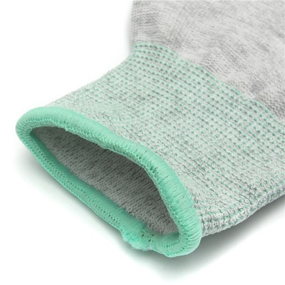 Guantes de poliéster libre de polvo guantes antiestáticos con recubrimiento de dedos de PU