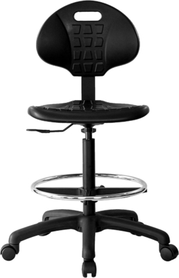 Silla de laboratorio antistática ajustable con trasero de la escuela ESD silla de taburete silla de sala limpia