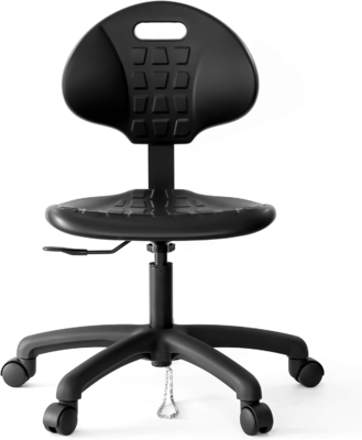 Silla de laboratorio antistática ajustable con trasero de la escuela ESD silla de taburete silla de sala limpia