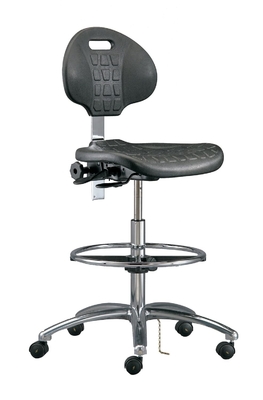 Silla de laboratorio antistática ajustable con trasero de la escuela ESD silla de taburete silla de sala limpia