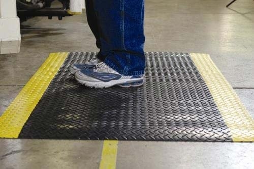 ESD Alfombra anti fatiga para suelos de caucho de PVC industrial