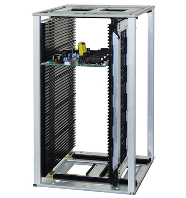 355*320*563mm ESD Revista de PCB Rack Antistático SMT Carrito de almacenamiento de PCB para la línea de producción de PCB