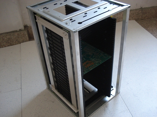 355*320*563mm ESD Revista de PCB Rack Antistático SMT Carrito de almacenamiento de PCB para la línea de producción de PCB