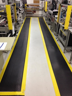 ESD Alfombra de piso industrial antiderrapante Alfombra de piso industrial antiderrapante PVC+EPDM+Alfombra de suelo de caucho