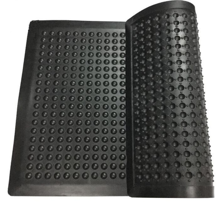 Cama de piso antistático anti fatiga de espesor 13 mm negro para talleres