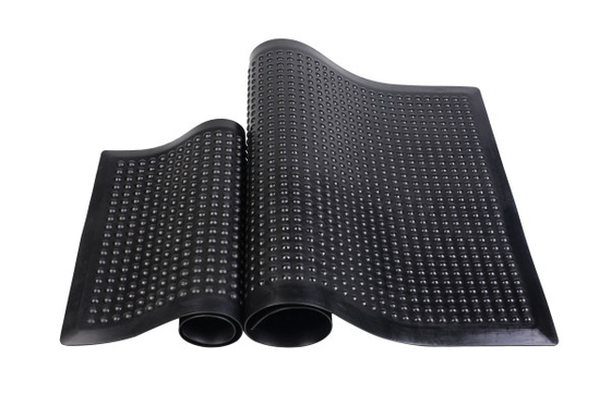 Cama de piso antistático anti fatiga de espesor 13 mm negro para talleres