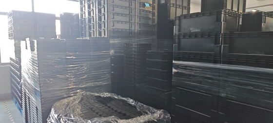 Contenedor de almacenamiento de 400x300 mm ESD acumulable Caja de almacenamiento de plástico industrial caja conductiva