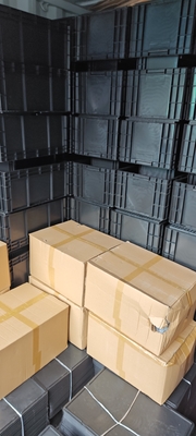 Caja de plástico de 600*400 mm ESD Contenedores de almacenamiento ESD Caja conductora para piezas electrónicas