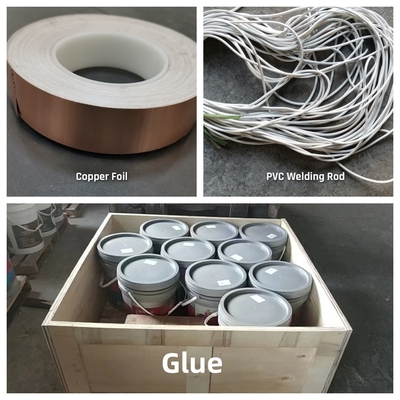 Tejas de suelo de PVC conductoras Vinyl antistatico de PVC multicolor ESD para salas limpias