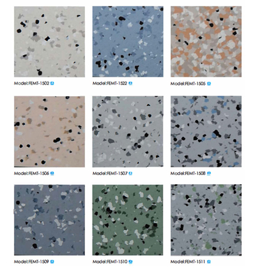 Tejas de suelo de PVC conductoras Vinyl antistatico de PVC multicolor ESD para salas limpias