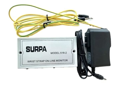 El ensayo de la correa de muñeca ESD SURPA 518-2 / monitor en línea de la correa de muñeca antistática