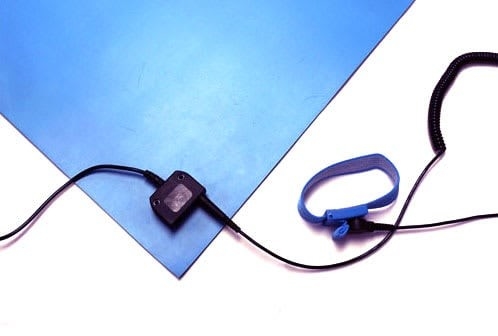 Kit de esterillas de mesa antiestáticas ESD disponible