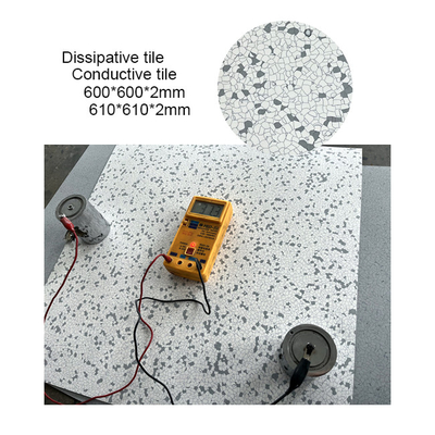 Control estático Las láminas de azulejos de suelo antistáticas