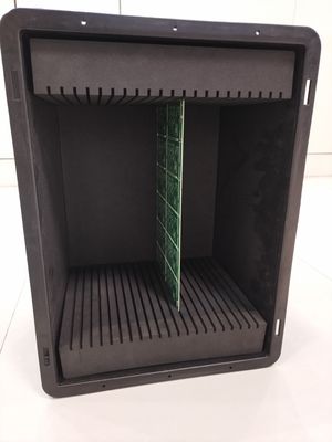 Customized Black ESD Foam Sheets with 10^3-10^6Ω/10^6-10^9Ωcm Volume Resistivity and 80-100 kg/m³ Density for Permanent Anti-Static Electronics Packing