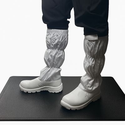 Alfombrilla de goma antiestática ESD con doble capa de PVC y superficie con patrón de corteza que proporciona comodidad ergonómica y resistencia al deslizamiento