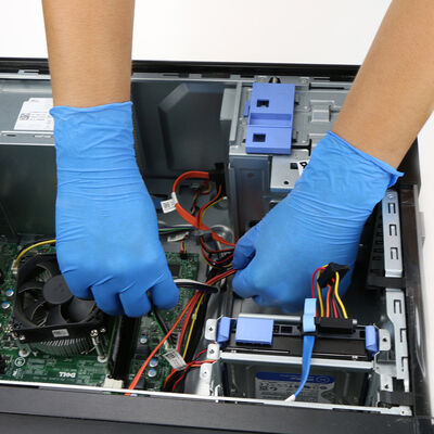 Guantes desechables de nitrilo antiestáticos para línea de montaje de PCB