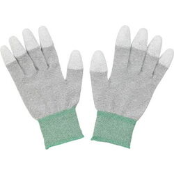 Guantes ESD Top Fit Factory Laboratorio ESD Fibra de Carbono Antiestático Palma de PU Guantes ESD