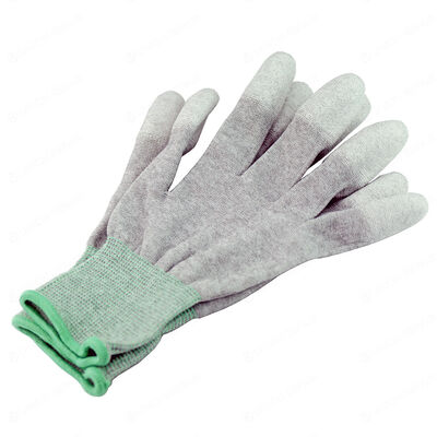 Guantes ESD Top Fit Factory Laboratorio ESD Fibra de Carbono Antiestático Palma de PU Guantes ESD